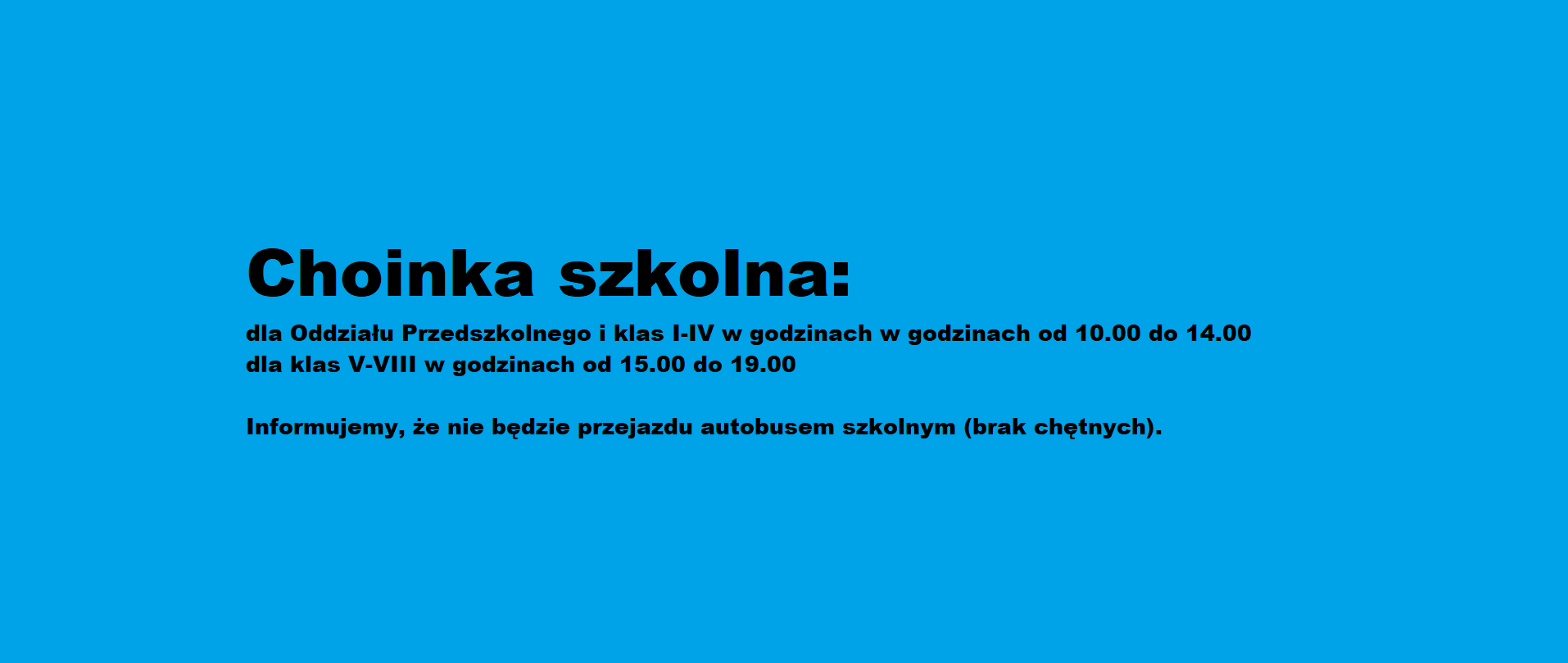 Choinka szkolna.