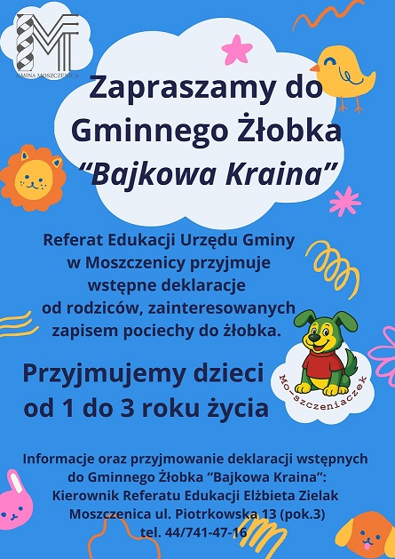 Gminny żłobek ,,Bajkowa Kraina''